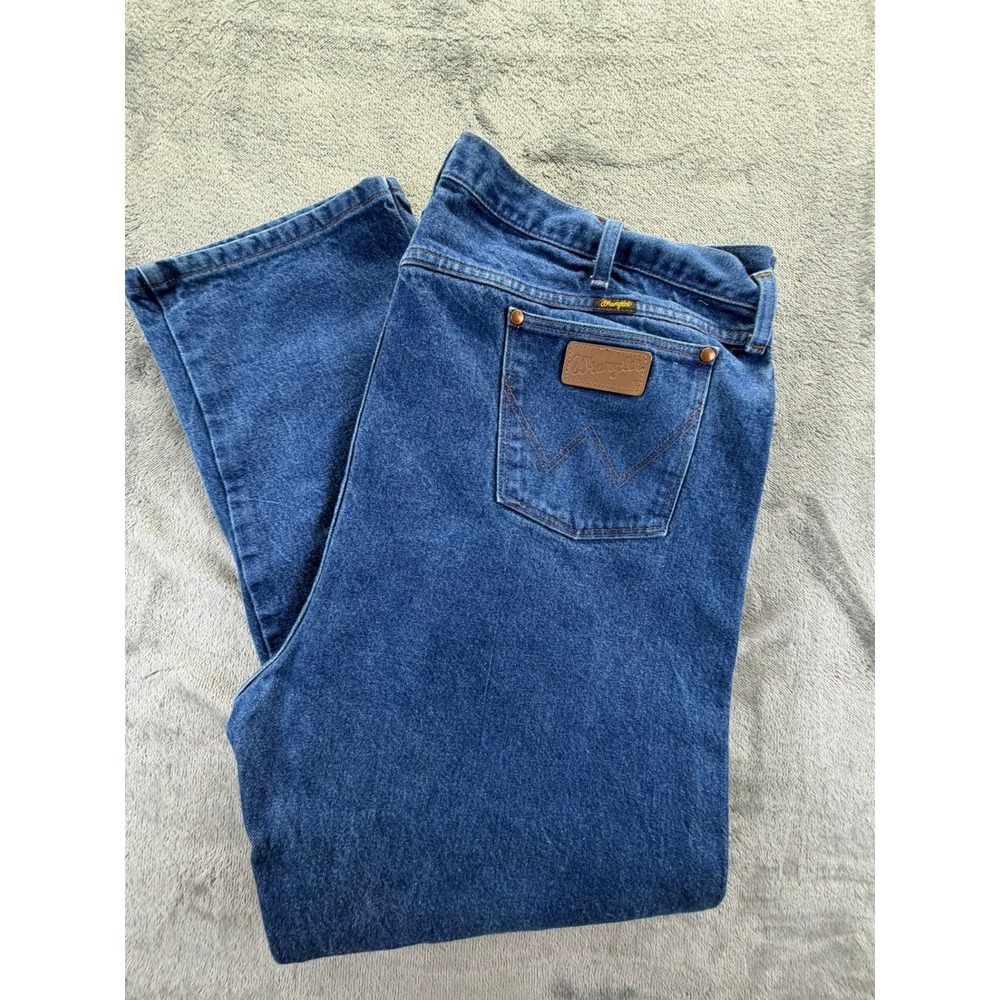 Wrangler 13MWZXS Cowboy Cut Original Fit Jeans 50x32 Blue Denim Straight Leg